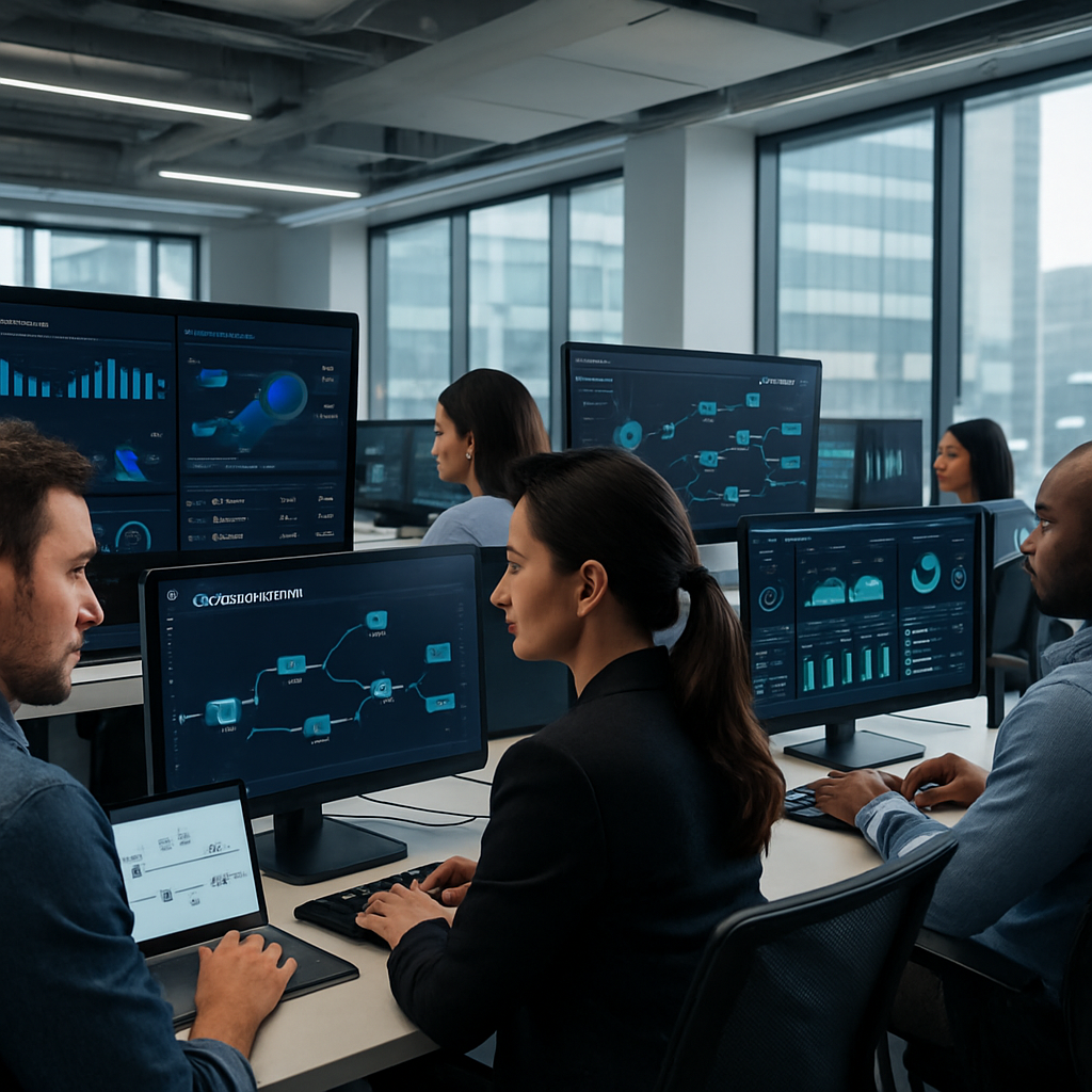 AI workflow automation illustration